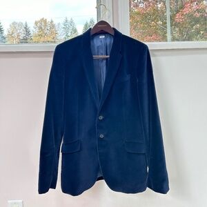Paul Smith blue velvet blazer